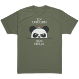 Unicorn_Ninja_Panda_Mens_Tri-blend_T-Sh_Military_Green_Mockup.png