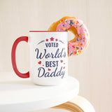 Voted World's Best Daddy Coffee Mug 15oz