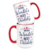 Voted World's Best Daddy Coffee Mug 15oz