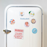 WARNING_I_Am_Allergic_to_Stupidity_Car__SquareCarMagnet_Fridge_Mockup.png