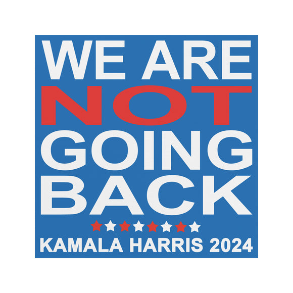 WE ARE NOT GOING BACK Harris 2024 CAR MAGNET