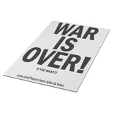 War is Over, If You Want it 3x5 or 4.5 x7.5 Vinyl Car or Fridge Magnet