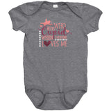 Who Needs Cupid When Everyone Loves Me Short Sleeve Baby Snap Bodysuit Onesie