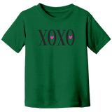 XOXO_with_Hearts_Toddler_T-Shirt_Kelly_Front_Mockup.png