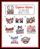 Personalized Baseball Mom Return Address Labels – Property Of Design – Custom Sports Stickers – Set of 30 Mailing Labels