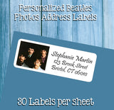 Personalized Beatles Photos Labels, Property of, ADDRESS Labels