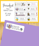 Bees, Bumble Bees Return Address Labels, Personalized