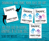 Father's Day Handprint Printable, Gift for Daddy, DIY Craft Gift for Dad, Father's Day Printable, Best Daddy, Digital Download