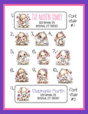 Personalized Address Labels Daisy Bunnies, Sets of 30