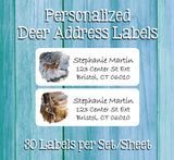 Personalized Deer, Doe, Buck Return Address Labels - J & S Graphics
