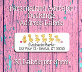 Personalized Ducklings in a Row Return Address Labels