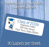 Class of 2026 Personalized GRADUATION Return Address Labels or Party Favor Labels - J & S Graphics