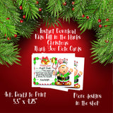 Children's Christmas Thank You Note Cards, Digital Printable, Fill in the Blanks