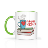 Book Nerd 11oz Color Accent Coffee Mug
