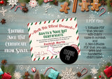 Editable Santa's Nice List Certificate Printable Official Document from Santa Instant Download Template, you Print for boy or girl