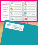 Personalized Ocean Life Animals Address Labels: Return Address, Set of 30 - J & S Graphics
