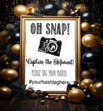 TAG Your Photo Hashtag Sign Instant Download 8x10 Sign - EDITABLE Hashtag Sign, Share your Event or Party Pictures
