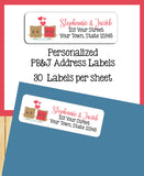 Personalized Peanut Butter & Jelly Love Address Labels, Return Address Labels, PB&J