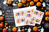 Ghost Poop, Pumpkin Poop, Witch Warts, Monster Scabs, Jack O'Lantern Teeth Halloween Bag Toppers, Instant Download All 5 in one download