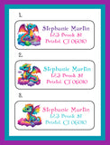 Personalized Rainbow Dragons Return ADDRESS Labels, cute Dragons