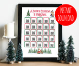 Advent Calendar Song Playlist, Christmas Countdown Calendar, Instant Download Calendar, Spotify Codes You Print, Rock and Pop Song Edition