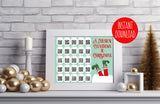 Advent Calendar Song Playlist, Christmas Countdown, Instant Download Calendar, Spotify Codes You Print, Rock, Pop and Funny Song Edition