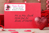 Personalized Valentine's Day Dachshund Return Address Labels - Sets of 30