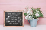 DATE JAR 8x10 Print Wedding Decor Print or Bridal / Wedding Shower, Black on White or White on Black