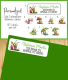 Personalized Address Labels Whimsical Caterpillars, Sets of 30 Labels