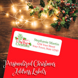 Personalized Christmas We Wish You a Merry Christmas Return Address Labels