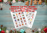 Christmas BINGO Game Instant Download, Classroom Games, Fun for Kids and Family, You Print