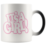 IT'S A GIRL! Gender Reveal Magic Reveal 11oz Coffee Mug - J & S Graphics