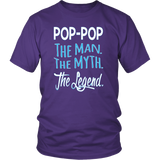 POP-POP The Man. The Myth. The Legend. Unisex T-Shirt - J & S Graphics