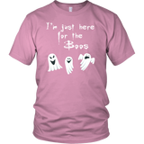 I'm Just Here for the Boos Funny Halloween Unisex T-Shirt - J & S Graphics