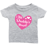 I STOLE DADDY'S HEART Onesies and Infant, Toddler, Youth Size T-Shirts - J & S Graphics