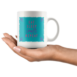 Eat, Sleep, Craft, Repeat 11oz COFFEE MUG - J & S Graphics