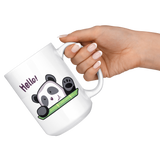 Hello PANDA, Cute Panda COFFEE MUG 11oz or 15oz