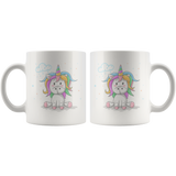 Cute Rainbow Unicorn 11oz Coffee Mug - J & S Graphics