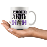 PROUD ARMY MOM 11oz or 15oz COFFEE MUG
