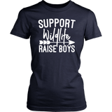 Support Wildlife Raise Boys Women's T-shirt, Mother of Boys t-shirt - J & S Graphics