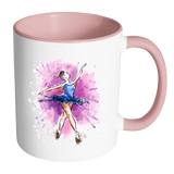 BALLET DANCER Color Accent Coffee Mug - J & S Graphics