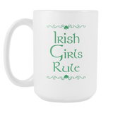 Fun Irish Themed Coffee Mugs - Your Choice: Irish Girls Rule, Irish is Cool, Can't Keep Calm - J & S Graphics