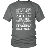 4 out of 5 Voices in my head want to sleep Unisex T-Shirt - J & S Graphics