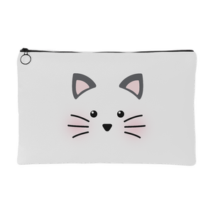 BLUSHING KITTY Accessory Pouch - 2 Sizes to choose from - J & S Graphics