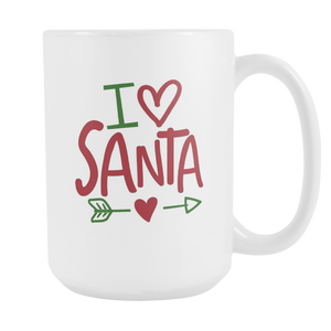 I LOVE SANTA 15oz COFFEE MUG - J & S Graphics