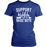 Support Wildlife Raise Boys Women's T-shirt, Mother of Boys t-shirt - J & S Graphics