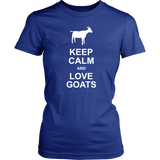 KEEP CALM and LOVE GOATS Women's T-Shirt - J & S Graphics