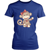 GIRL SOCK MONKEY Women's T-shirt - J & S Graphics