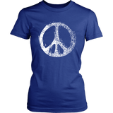 GRUNGE PEACE SIGN Women's Short Sleeve T-Shirt - J & S Graphics