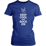 KEEP COOL and ROCK ON Women's T-Shirt - J & S Graphics